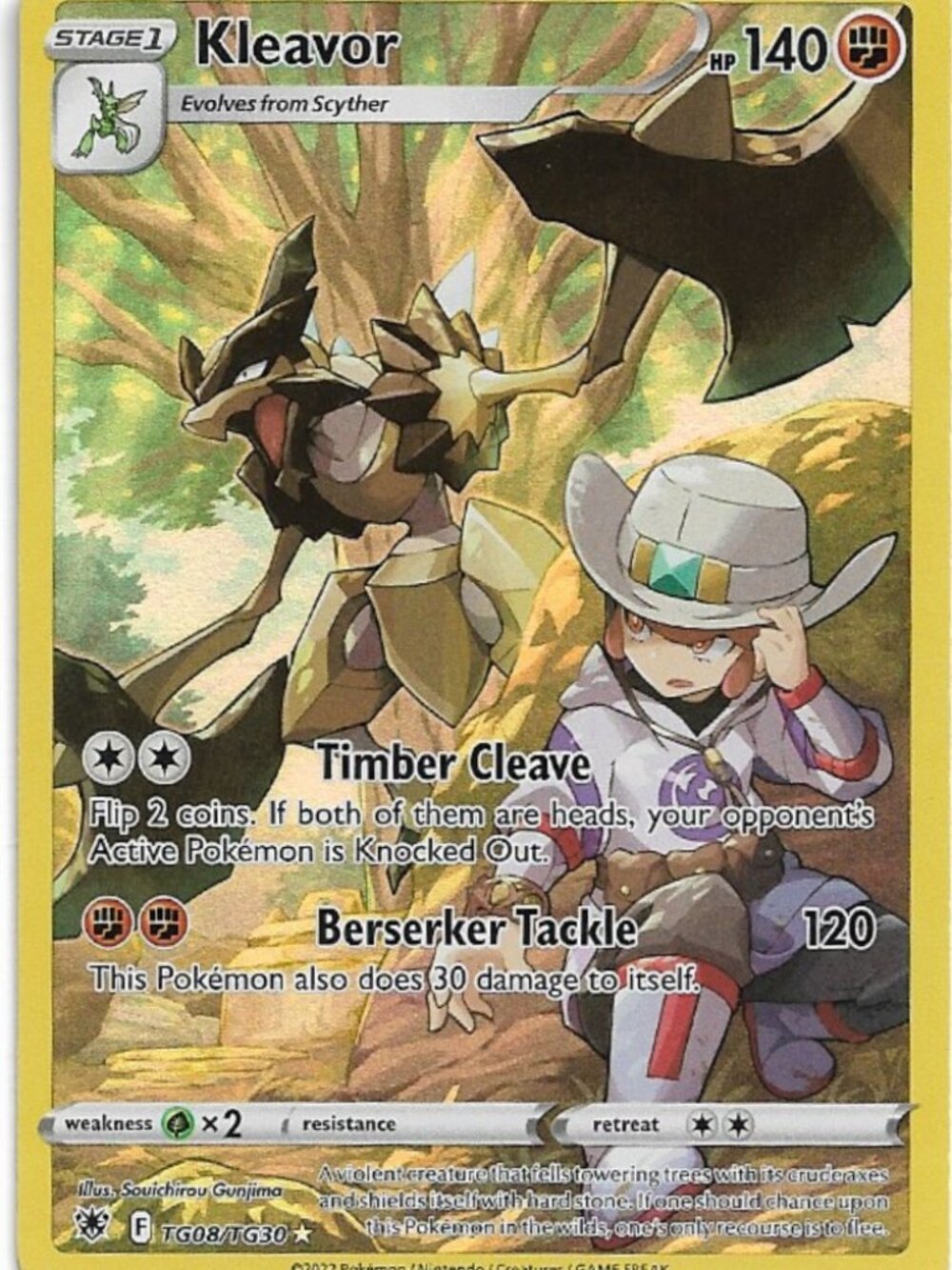 Pokemon Kleavor TG08/TG30 Astral Radiance Trainer Gallery NM
